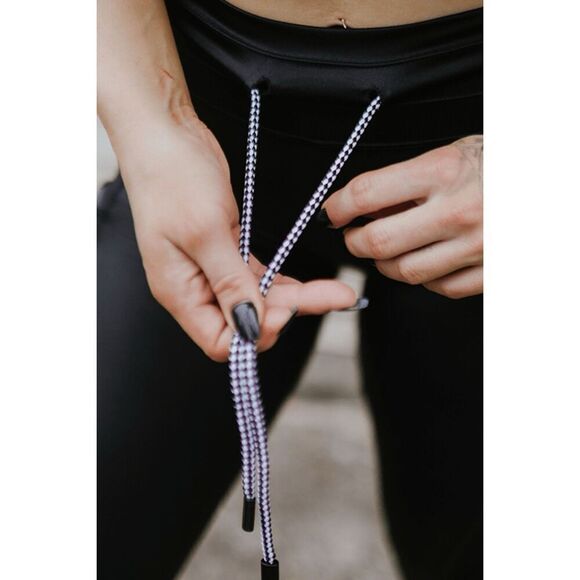 Celestial Bodiez Hybrid Street Joggers in Glossy Black Size Small - Picture 9 of 10